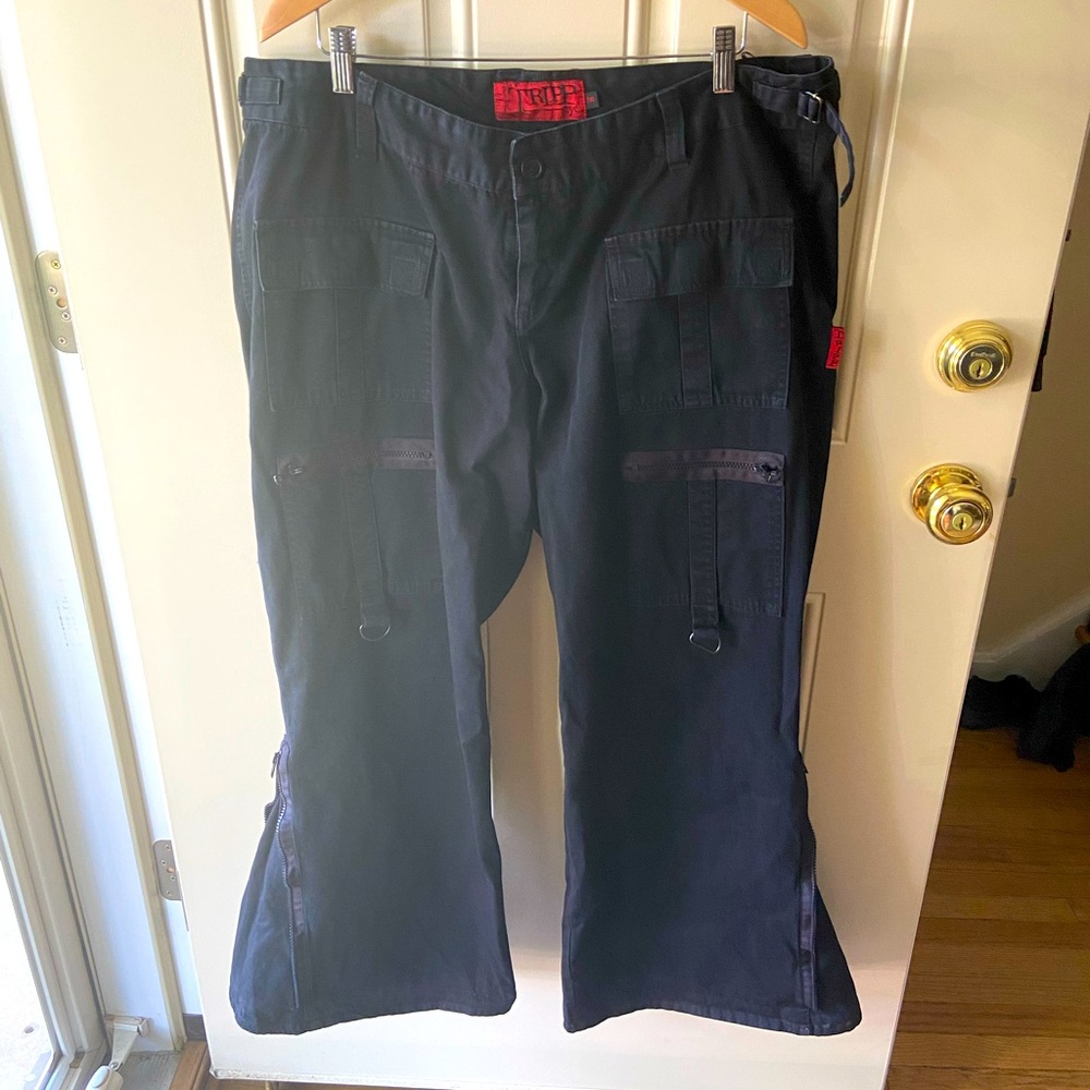 Tripp NYC all black raver punk pants goth size 20 plus size used